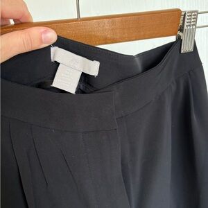 H&M Black Pleated Trousers